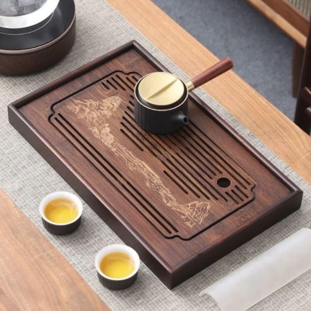 Bamboo Tea Tray - صينية شاي كونغ فو صينية من