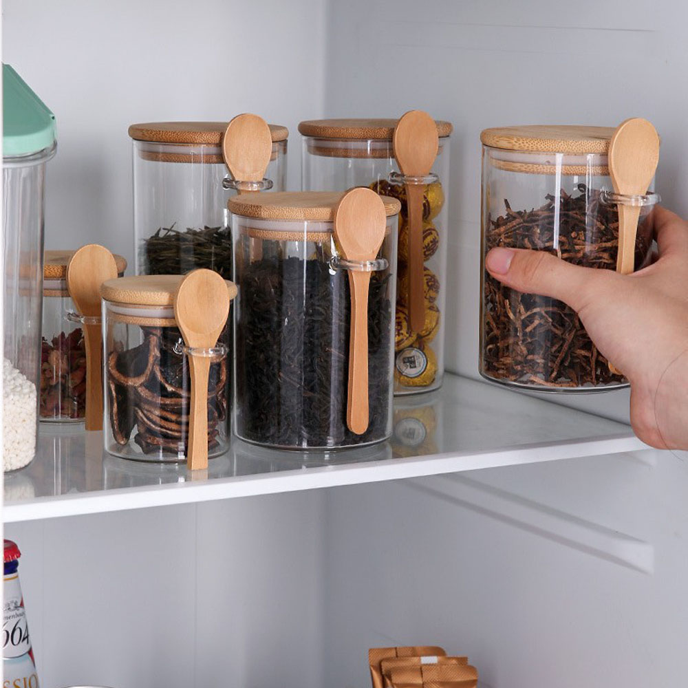 Canister Coffee Sugar Tea - حاويات بلاستيكية محكمة الإغلاق لتخزين الطعام