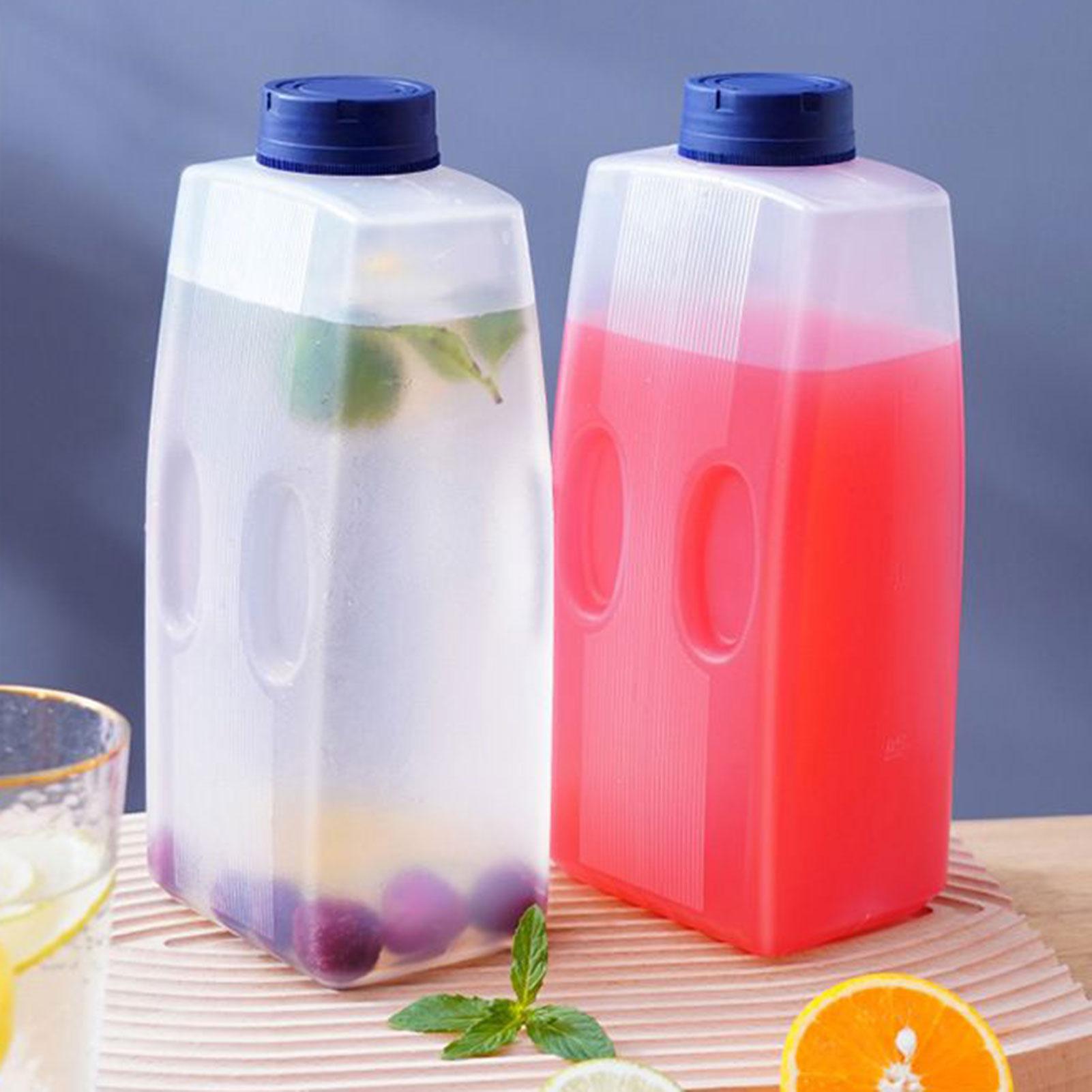 Coffee Tea Containers - زجاجة عصير للثلاجة سعة 2 لتر،