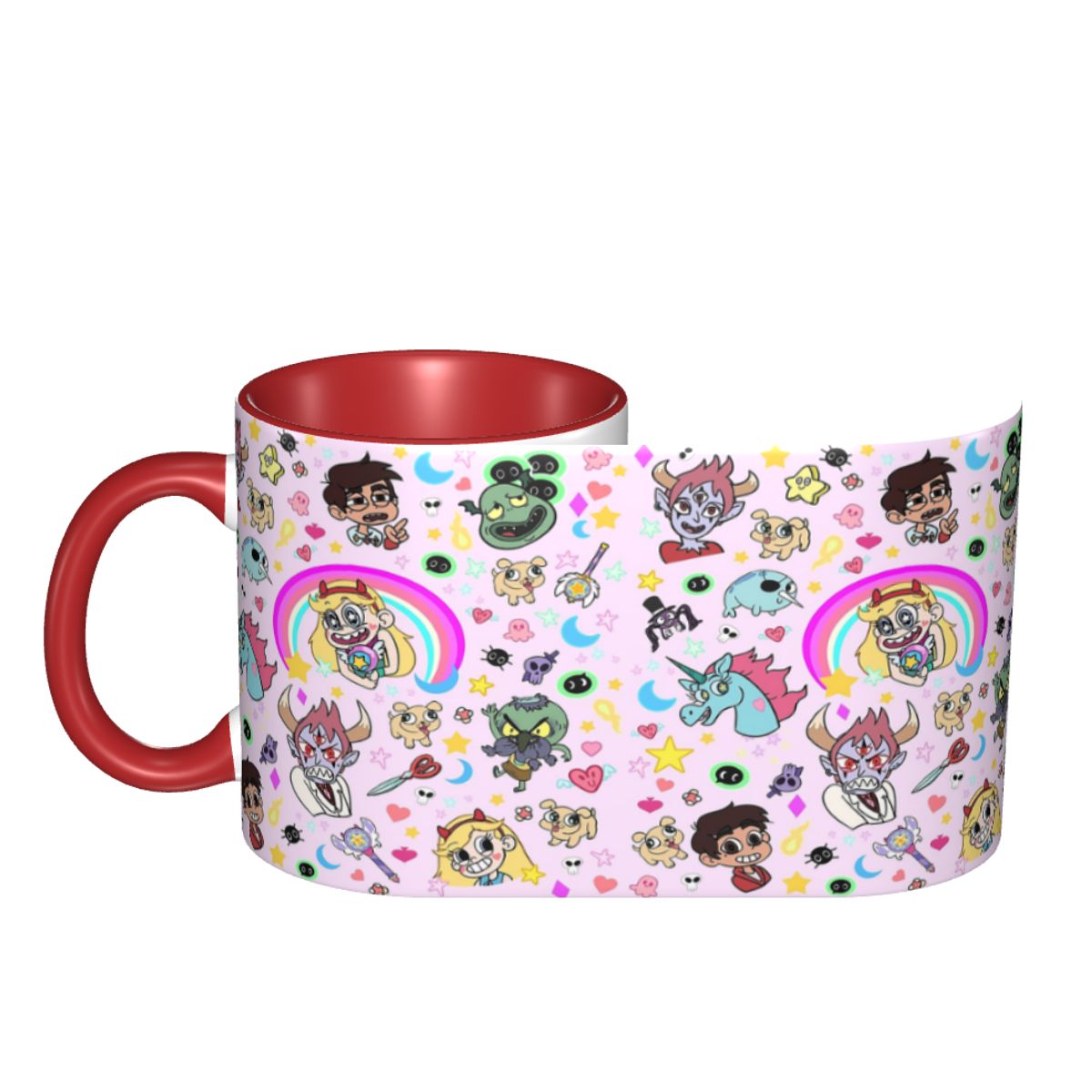 Coffee Vs Tea - كوب سيراميك مضحك بتصميم ستار ضد