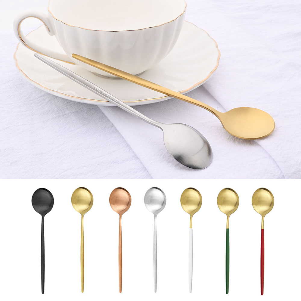 Coffee Tea Catering - 6Pcs Small Matte Spoon Tea Coffee