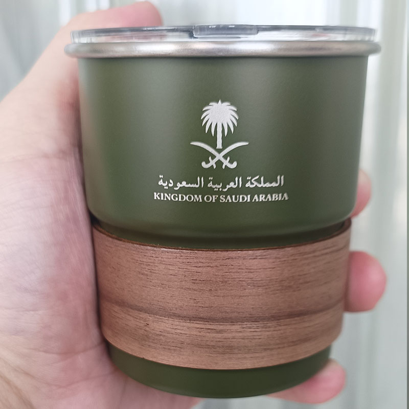 Coffee Tea Name - كوب من الفولاذ المقاوم للصدأ بشعار