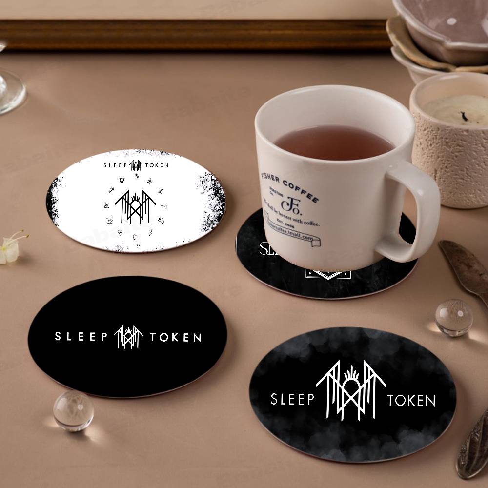 T And Tea Coffee - مجموعة حاملات أكواب خشبية من العلامة