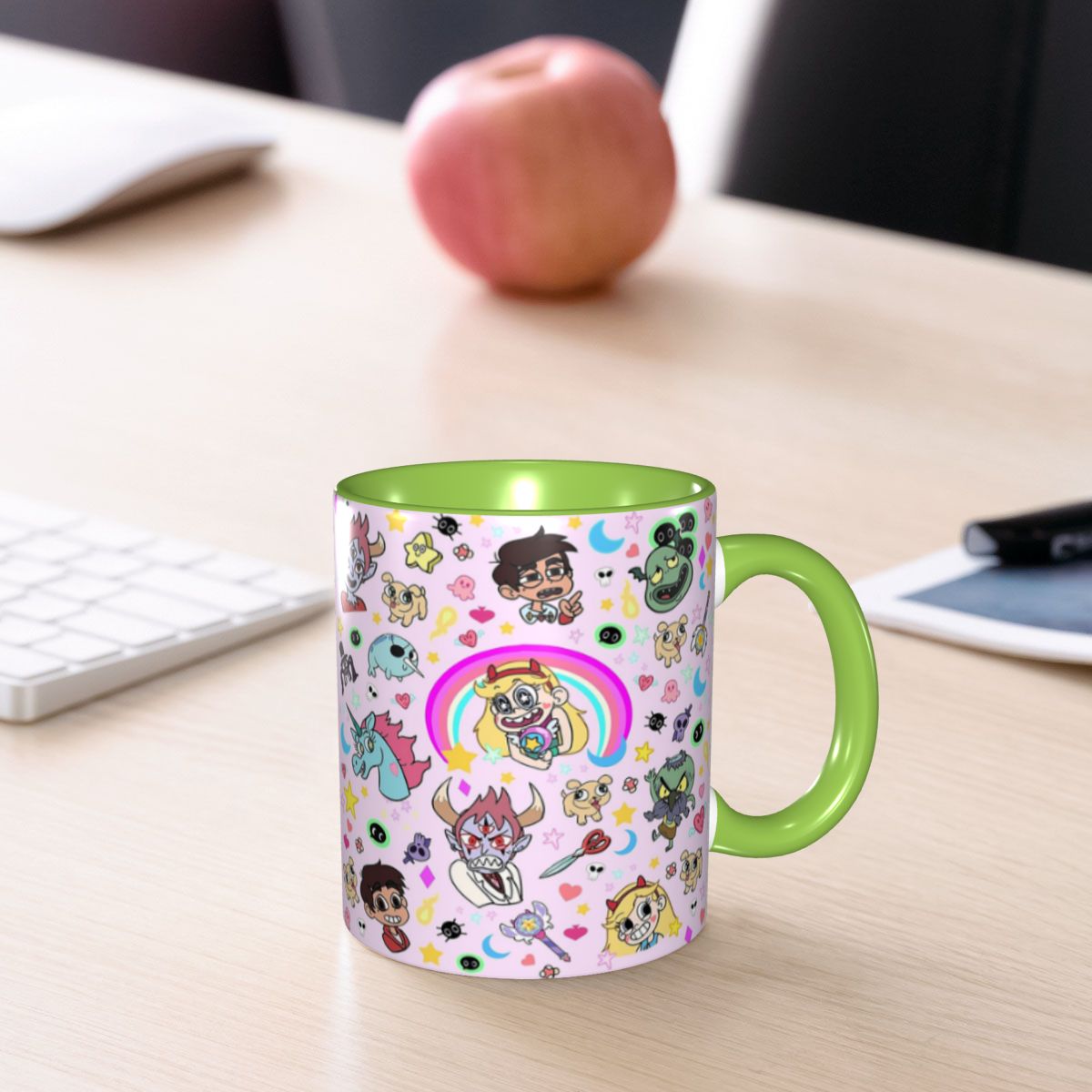 Coffee Vs Tea - كوب سيراميك مضحك بتصميم ستار ضد