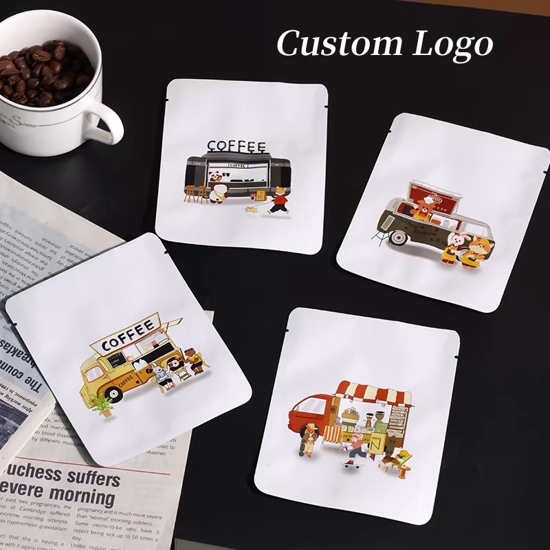 Coffee Tea For Plants - 100 قطعة أكياس شاي مربعة مخصصة