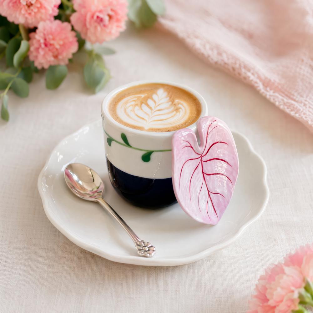 Coffee Tea For Plants - كوب قهوة سيراميك بمقبض على شكل