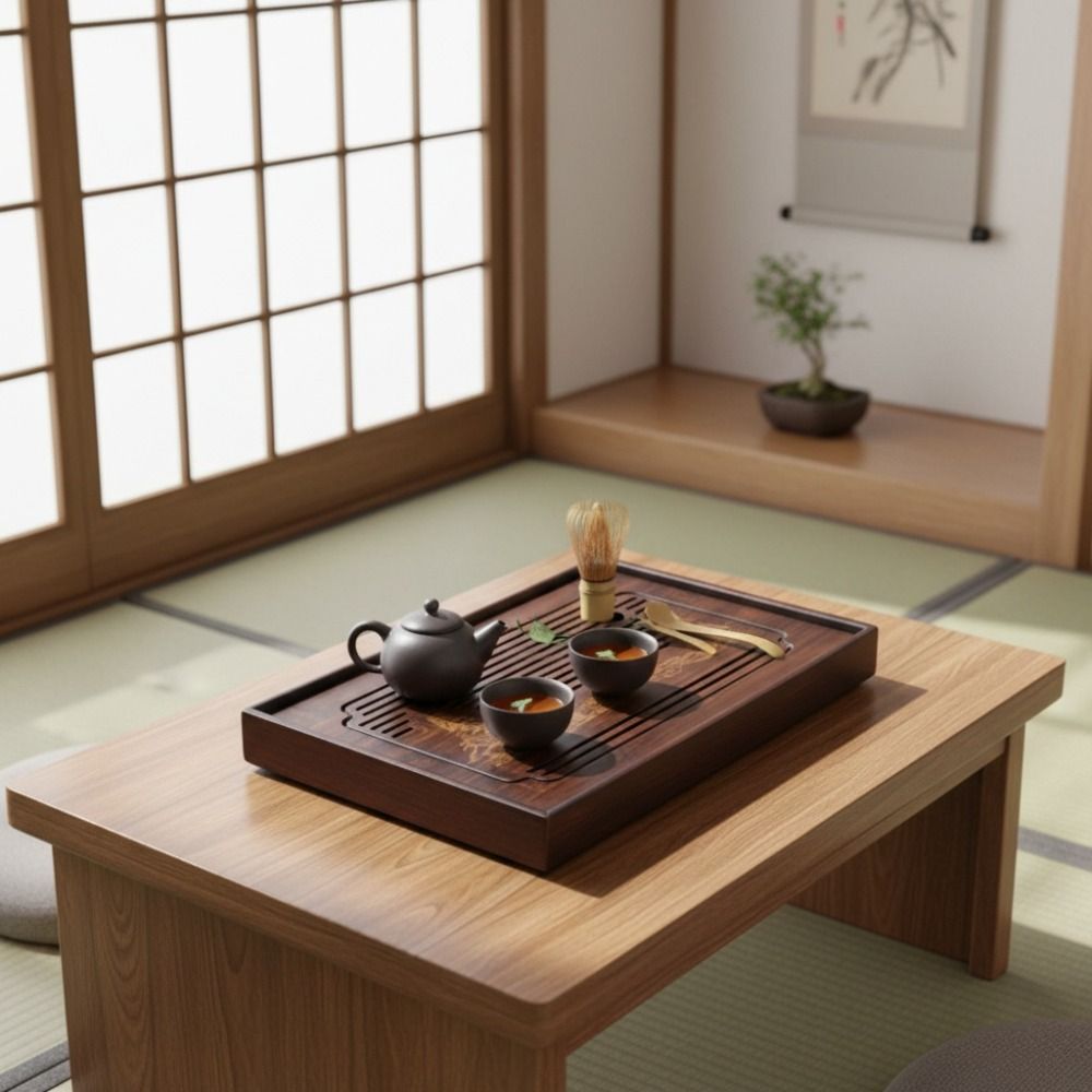 صينية شاي كونغ فو صينية من الخ - مراجعة Bamboo Tea Tray وسعره