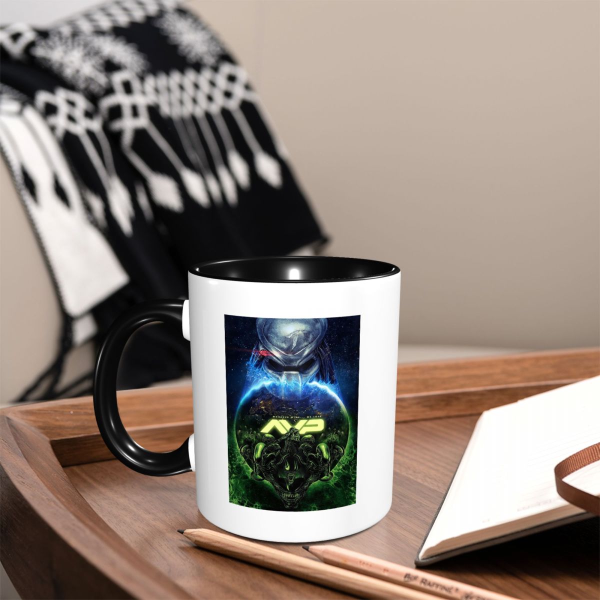 أكواب قهوة سيراميك مضحكة بتصمي - مراجعة Coffee Vs Tea وسعره