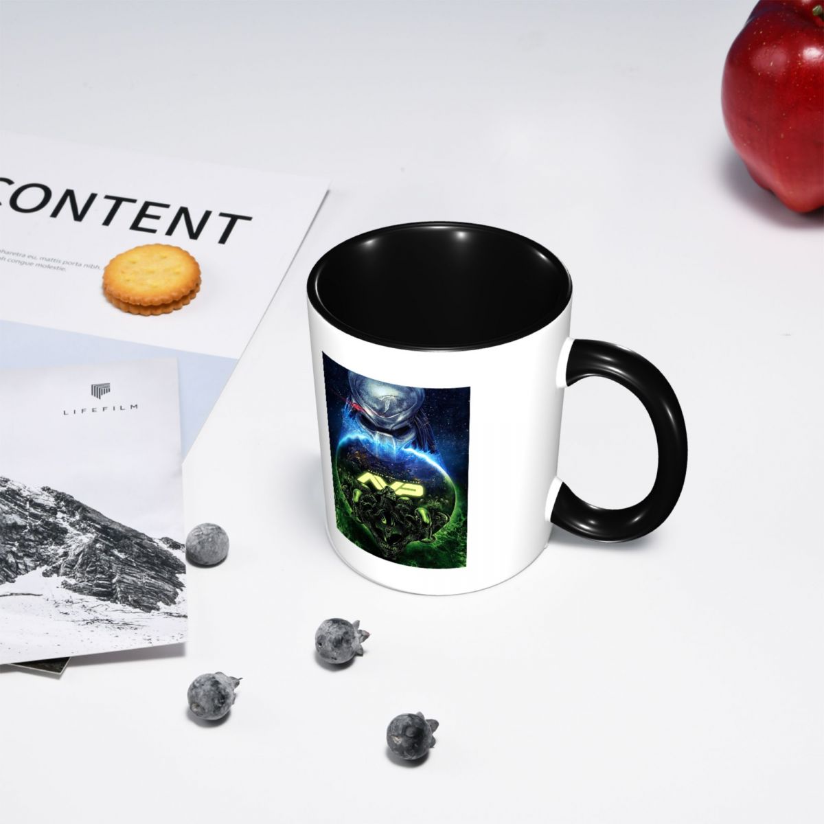 أكواب قهوة سيراميك مضحكة بتصمي - مراجعة Coffee Vs Tea وسعره
