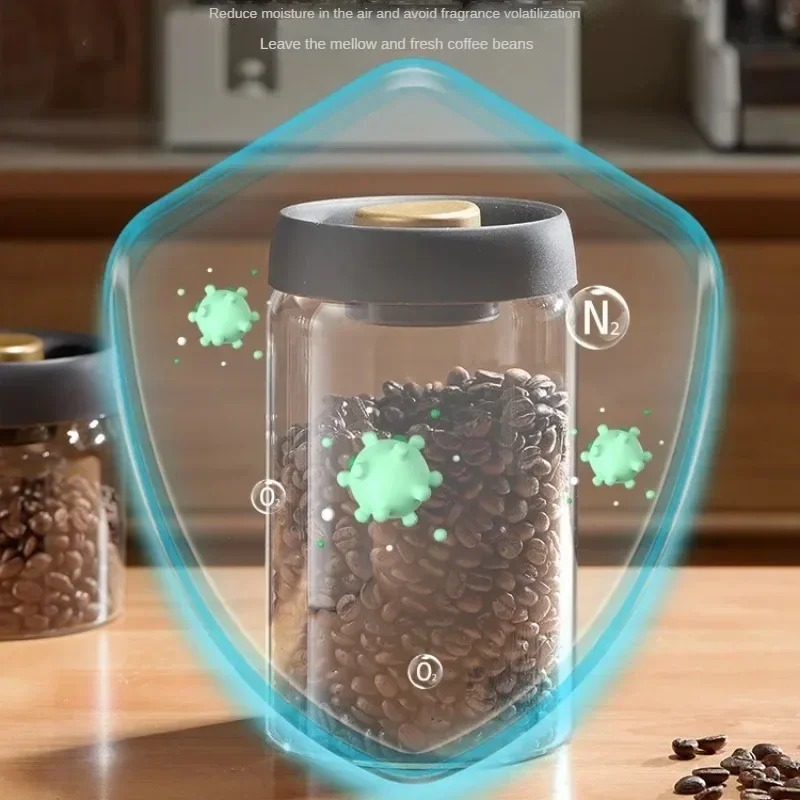 جرة قهوة يدوية مختومة بالفراغ، - مراجعة Coffee Tea Containers وسعره