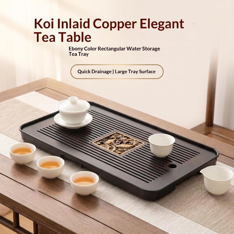 صينية شاي خشبية مزدوجة الطبقات - مراجعة Bamboo Tea Tray وسعره