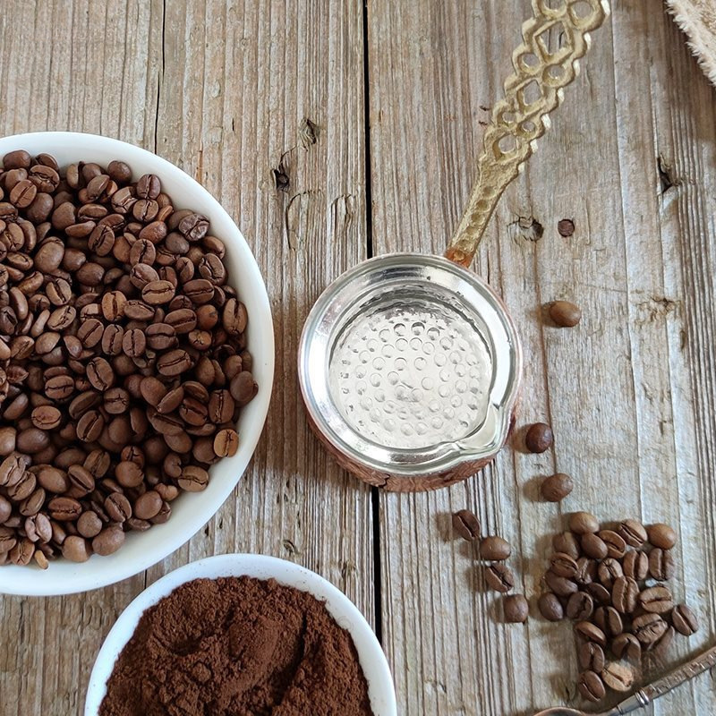 إبريق قهوة تركي، أدوات نحاسية  - مراجعة T And Tea Coffee وسعره