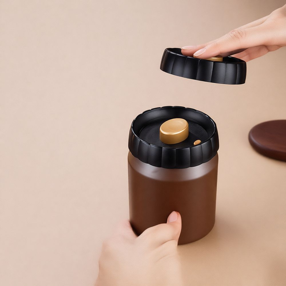 علبة تخزين حبوب القهوة محكمة ا - مراجعة Coffee Tea Containers وسعره