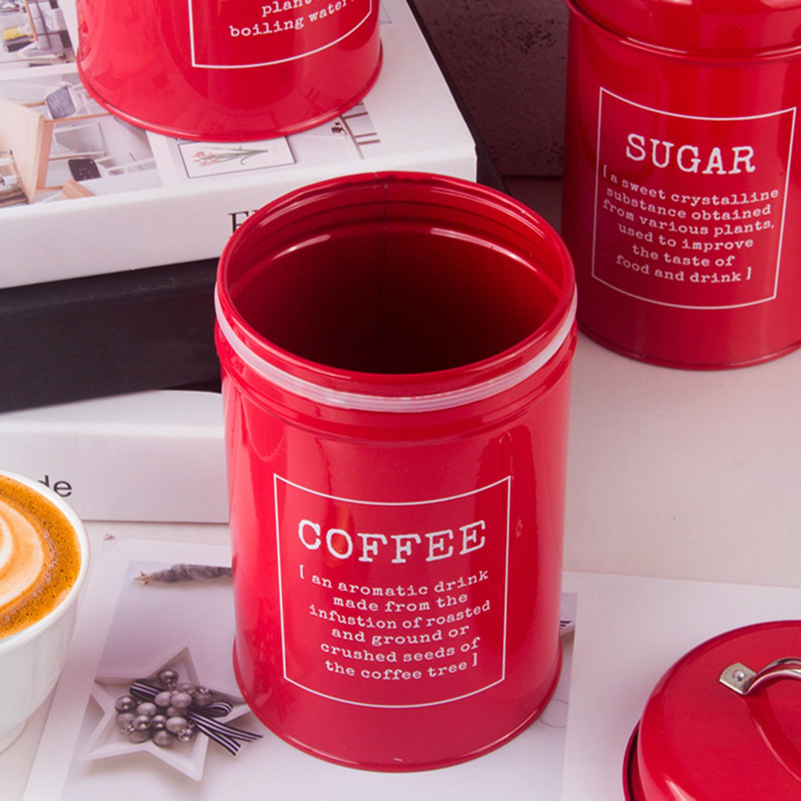 مجموعة من 3 عبوات محكمة الإغلا - مراجعة Canister Coffee Sugar Tea وسعره