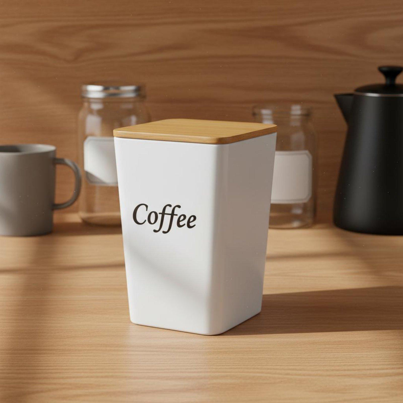 مجموعة علب معدنية بغطاء من الخ - مراجعة Coffee Tea Sugar Container Set وسعره