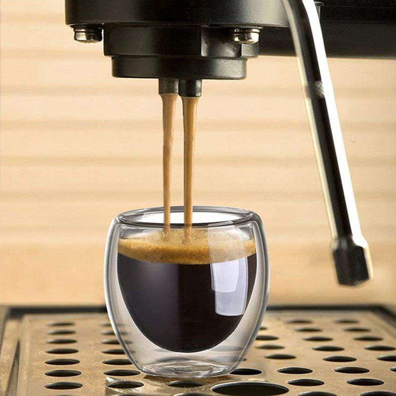 أكواب قهوة زجاجية مزدوجة الجدا - مراجعة Coffee Tea Catering وسعره