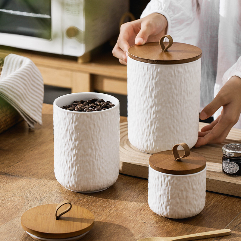 علبة تخزين شاي سيراميك بنمط رو - مراجعة Canister Coffee Sugar Tea وسعره