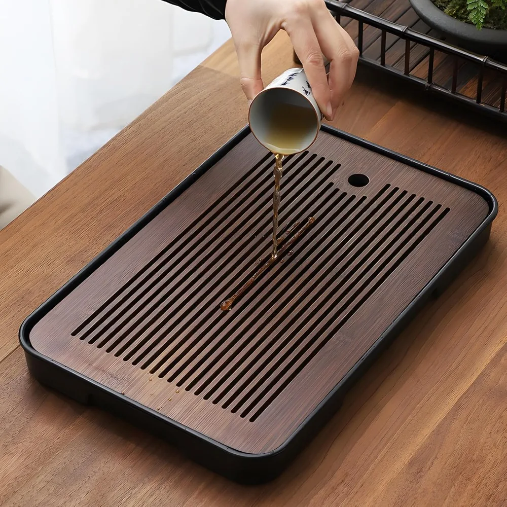 1 قطعة طاولة شاي من الخيزران ا - مراجعة Bamboo Tea Tray وسعره