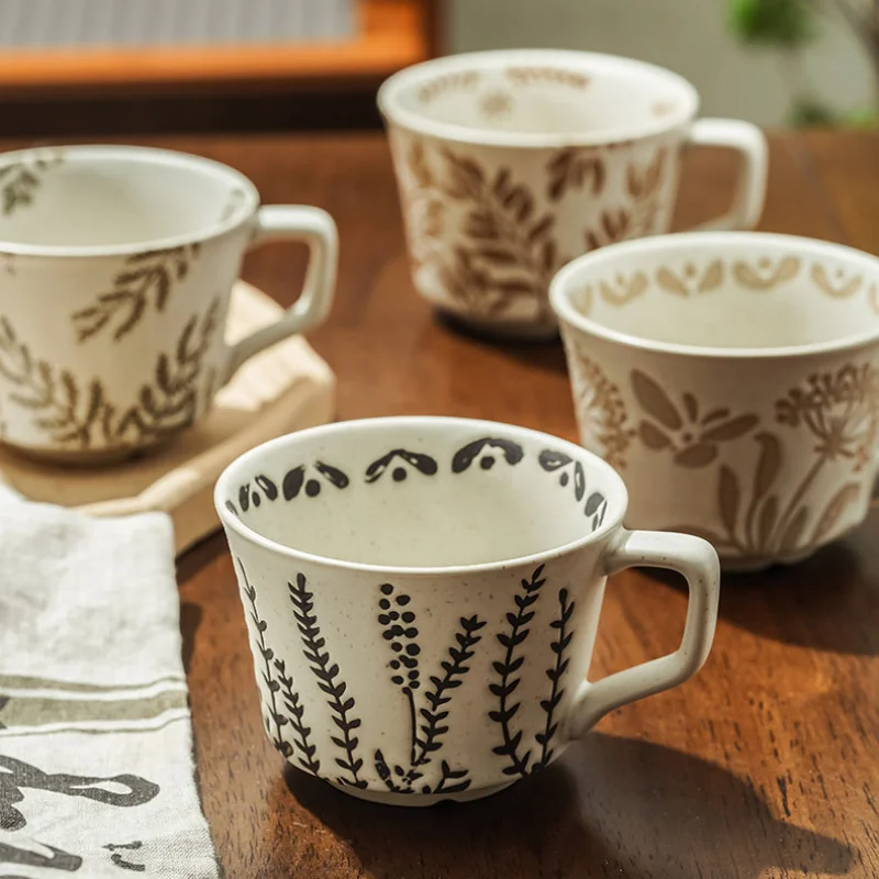 كوب سيراميك إبداعي مرسوم يدويً - مراجعة Coffee Tea For Plants وسعره
