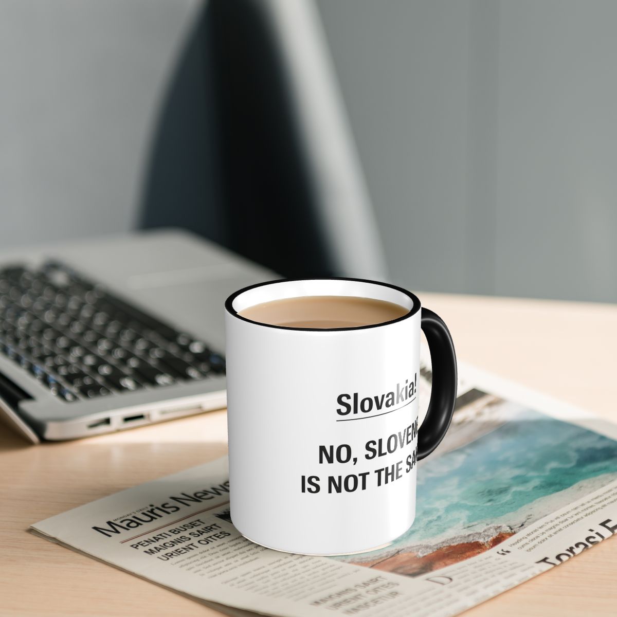 كوب سيراميك مضحك بتصميم مزحة ج - مراجعة Coffee Vs Tea وسعره