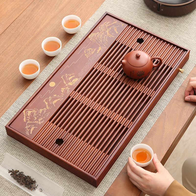 صينية شاي خيزران صغيرة ، تخزين - مراجعة Bamboo Tea Tray وسعره