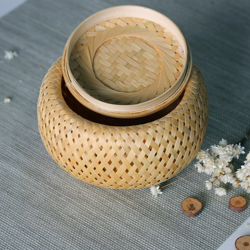 سلة صغيرة منسوجة من الخيزران ب - مراجعة Bamboo Tea Tray وسعره