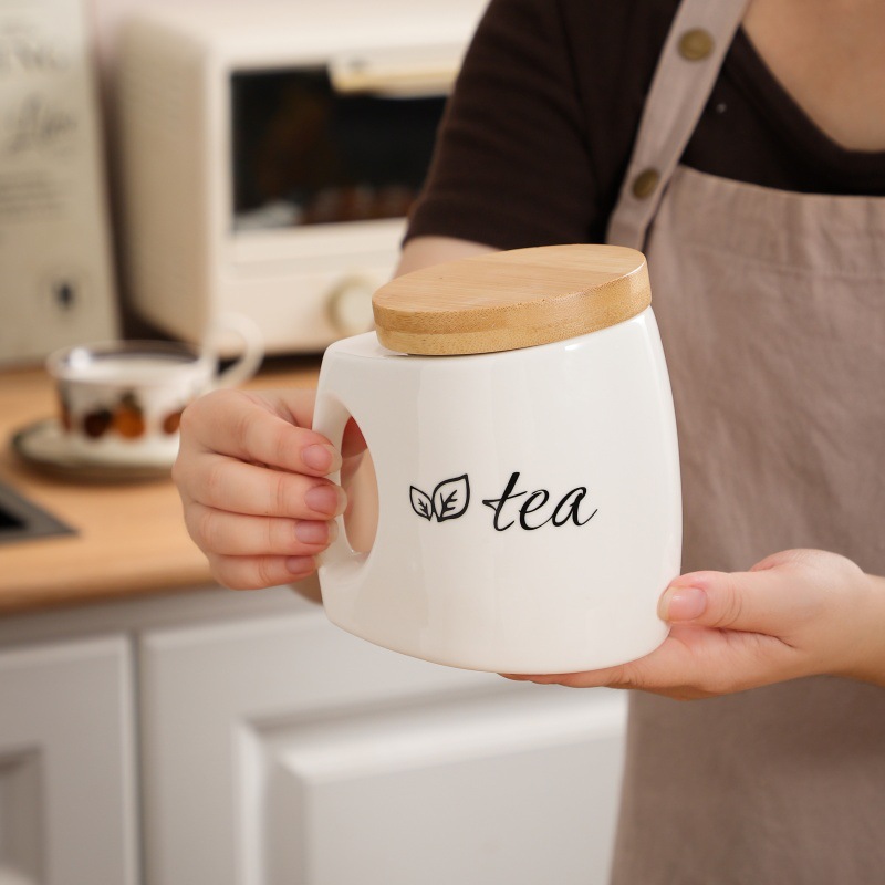 وعاء تخزين سيراميك بغطاء ومقبض - مراجعة Canister Coffee Sugar Tea وسعره
