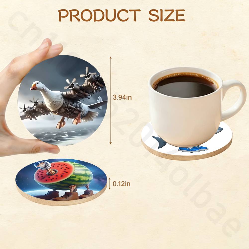 حامل أكواب خشبي بتصميم فني B-B - مراجعة T And Tea Coffee وسعره