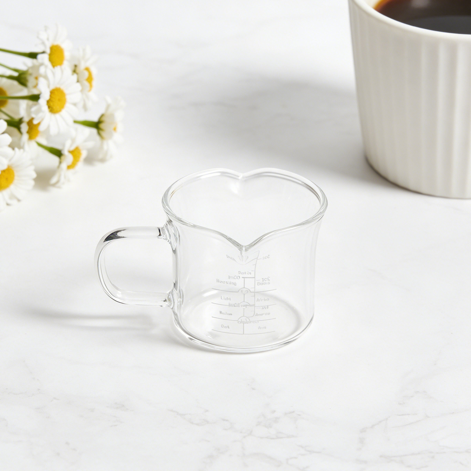 كوب قياس زجاجي مزدوج الفوهة سع - مراجعة Coffee Tea Cups وسعره